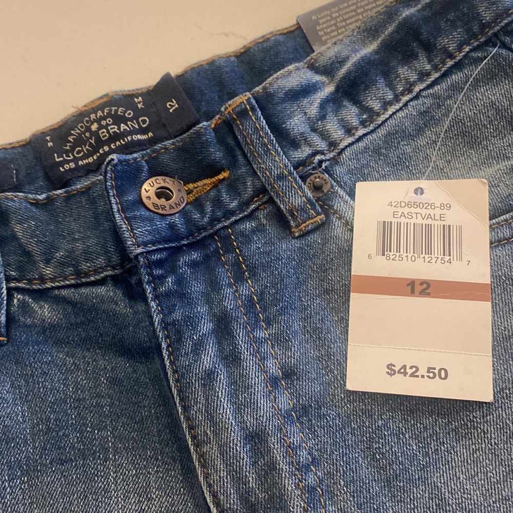 Lucky Brand girls size 12 authentic skinny blue jeans - Picture 2 of 2